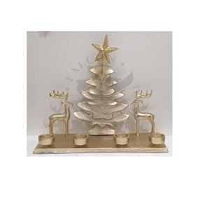 Ornement suspendu d'arbre de Noël moderne en forme d'étoile miroir 3D rouge or blanc de couleur personnalisée - Product Image 5