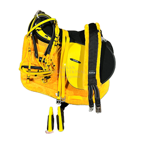 Juego de sillines de salto inglés en cuero sintético Kit completo de tachuelas de caballo con árbol de plástico Hecho EN LA India - Product Image 4