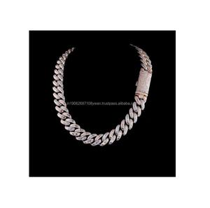 สร้อยคอแบบโซ่สำหรับปลูกในห้องแล็บเงินสเตอร์ลิงประดับเพชรทางเลือกสำหรับสวมใส่ในชีวิตประจำวัน - Product Image 1