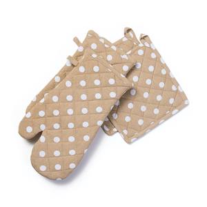 Recycled Cotton <b>Oven</b> Mitts <b>with</b> <b>Silicone</b> printed Pot Holders for Cooking Microwave Baking Home Food Protection for Restaurants - Product Image 6