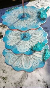 Molde de silicona redondo de 3 niveles hecho a mano DIY para Resina, bandeja de fruta relacionada con la exhibición visual, mesa de bandeja de té epoxi para decoración del hogar - Product Image 6