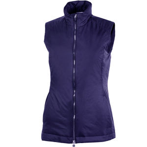 Gilet matelassé personnalisé sans manches pour femmes, vêtements d'extérieur courts d'hiver, col montant léger et chaud avec poches - Product Image 3