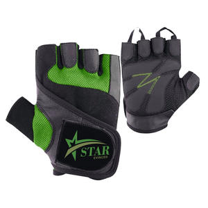 Gants d'haltérophilie demi-doigts en cuir pour le cyclisme et les sports de plein air Gym Fitness Dragonne réglable Protection UV Unisexe - Product Image 4