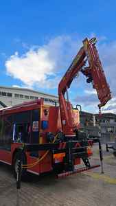 Le camion de boom d'articulation a monté la grue grue hydraulique de capacité de 4 tonnes pour la capacité de charge élevée pliante de boom de camion - Product Image 3