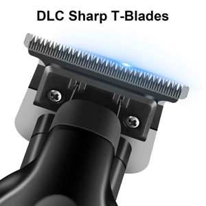 Kit Profesional de Recortadora de Pelo Eléctrica Inalámbrica para Hombre, Recortadora con Cuchilla en T de Corte Cero, con Fuente de Alimentación USB y Batería - Product Image 6