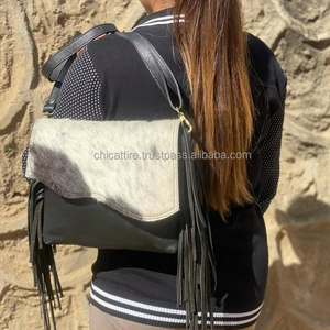 กระเป๋าสะพายไหล่หนังโบฮีเมียนทำด้วยมือแท้ใหม่ - Product Image 3