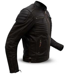 High Quality Men's Classic Customised Color Polyester/Spandex Motorcycle Jacket <b>Stand</b> Collar Waterproof Reversible Breathable - Product Image 3