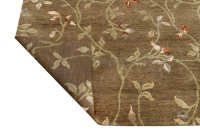 Tapis en laine tibétaine de moyenne épaisseur, à motif quadrillé brodé moderne, fabriqué par Kumar Indian Manufacturer, tapis noués à la main, ensembles de tapis.