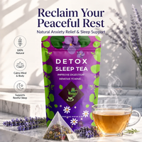 Tisane Relaxante au Lavande et à la Camomille Naturelle Marque Blanche OEM pour le Sommeil – Infusion Apaisante pour l'Heure du Coucher, Soulagement du Stress – 14 Sachets Pyramidaux