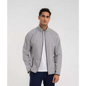 Chaqueta Cortavientos para Hombre B-Fit - Gris/Olivado, 100% Poliéster, Ligera, Transpirable, para Todas las Estaciones, para Golf y Deportes al Aire Libre - Product Image 4