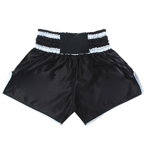Shorts de Muay Thai personnalisés avec logo imprimé, fabriqués par un fabricant OEM, shorts de combat de qualité supérieure, confortables et personnalisables. - Product Image 5