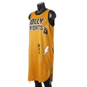 Maillot de basket-ball pour femmes, respirant, en polyester, avec panneaux en mesh, design personnalisé, logo par transfert thermique, respirant - Product Image 4