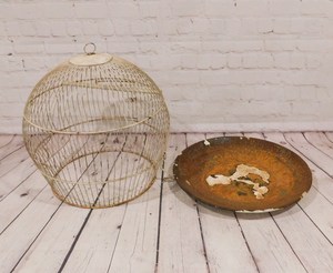 กรงนกลวดโลหะมีสไตล์สำหรับบ้านสวนตกแต่งงานแต่งงานโคมไฟแขวนกรงนกที่วางเทียนในร่มกลางแจ้ง - Product Image 4