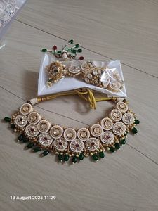 เครื่องประดับทองเหลืองทำด้วยมือเครื่องประดับทองเหลืองวินเทจเครื่องประดับ - Product Image 4