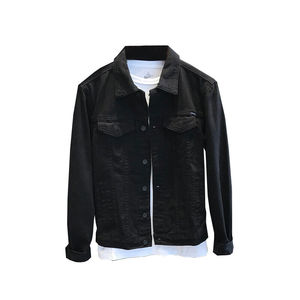 2024 nueva chaqueta vaquera informal de algodón lavado liso al por mayor para hombre de alta calidad con logotipo y diseño personalizados - Product Image 2