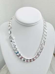 925 Franco Sterling Silver Solid Chain <b>Necklace</b> Bracelet Cantor Cut High Polish for <b>Men</b> and Woman Unisex in 2.5mm 3mm 4mm 5mm - Product Image 6