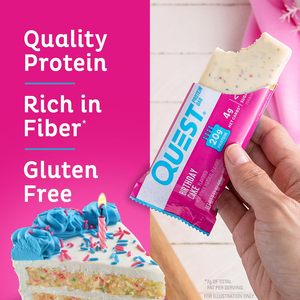 Barras de Proteína con Sabor a Pastel de Cumpleaños Quest Nutrition, Paquete de 12 - Product Image 5