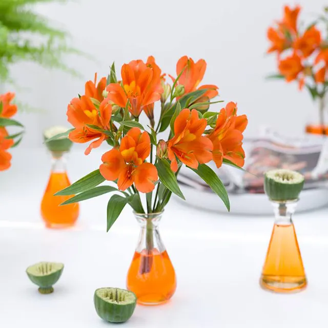 विभिन्न प्रकार के रंग अल्ट्रोमेरिया फूल विभिन्न पुष्प डिज़ाइनों के लिए विस्तृत श्रृंखला में उपलब्ध हैं