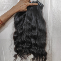 Extensions de cheveux vierges indiens naturels bruts 100% cheveux humains Remy, tissage double trame à la machine