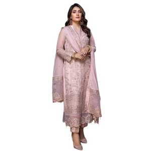 2025 nouveauté indien pakistanais Maxi Style robe pour les femmes bas quantité minimale de commande sur mesure fête mariage robe robes - Product Image 1