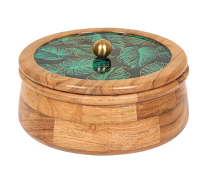 Casserole en bois Pot chauffe-aliments casserole forme ronde cuisine de table Pots chauffants fabrication meilleur prix - Product Image 4