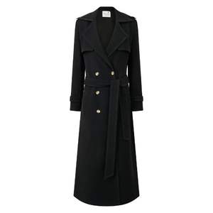 เสื้อโอเวอร์โค้ทผ้าไหมคอปกสูงพิมพ์ลายสำหรับผู้หญิงเสื้อโอเวอร์โค้ทฤดูหนาวแบบหรูหรา - Product Image 5