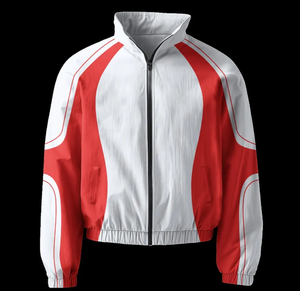 Conjunto de chándal de alta calidad, traje cortavientos personalizado, conjunto de dos piezas, chaqueta con cremallera, chándal de nailon transpirable para hombre - Product Image 5