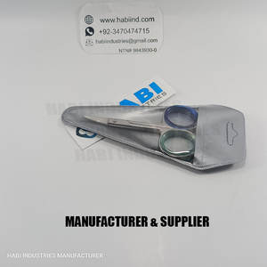 Tijeras alemanas de acero inoxidable para manicura y pedicura de 4 pulgadas con acabado satinado, Punta extrafina, curva afilada, logotipo personalizado de belleza - Product Image 4