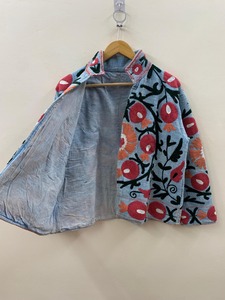 TNT Suzani-Veste courte brodée en velours-Veste bohème d'hiver-Veste brodée à la main pour femme-Cadeau pour elle-Manteau court - Product Image 3