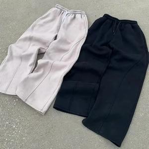 Pantalones Deportivos Anchos de Pierna Ancha para Hombre, Estilo Casual Ligero, Personalizados, de Moda Urbana, con Frente Plano, Lavados, Holgados y Acampanados - Product Image 6