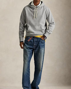 High Quality <b>Trendy</b> Men Oversized Full Sleeves <b>Hoodie</b> 100% Soft Cotton Breathable Fabric & Customizable Logo & Digital Printing - Product Image 3