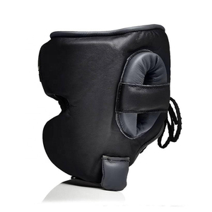 Cascos deportivos de Material personalizado genuino para boxeo Taekwondo MMA Karate Muay Thai Kick Servicio OEM Protector de cabeza personalizado - Product Image 2