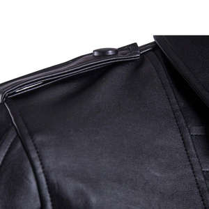 Veste en cuir pour homme en cuir de vache véritable, toile de qualité supérieure, style moto et motard, capuche d'hiver - Product Image 6