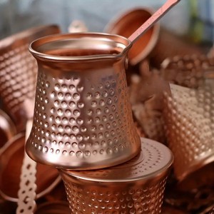 Handmade Copper Hammered Turkish Coffee and Tea Pot for Home Restaurant Cafe Hotels Use - Product Image 4