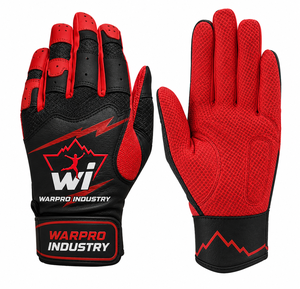 Wholesale <b>Baseball</b> Softball Batting Gloves High Quality 100% Leather Durable Breathable Left Handed Men Women Custom Colors Logo - Product Image 1