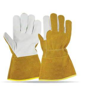 Guantes contra incendios de cuero dividido de alta calidad para seguridad Guantes Tig ignífugos de soldadura Argon Tig - Product Image 3