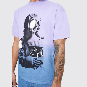 Camiseta de gran tamaño Boxy para hombre, camisetas para hombre, camisetas informales de manga corta con cuello redondo, Camiseta básica clásica, camisetas lisas de moda - Product Image 5