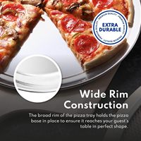 Plateau à pizza rond en alliage d'aluminium en gros, antiadhésif, nouveau plateau de cuisson au barbecue, outil de cuisine pour la préparation des aliments et moule à gâteau