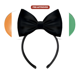 Diadema Personalizada por Encargo de Fábrica - Diseño Pre-Aprobado Bandera de Costa de Marfil - Orejas de Ratón de Concepto Hechas a Medida - Product Image 1