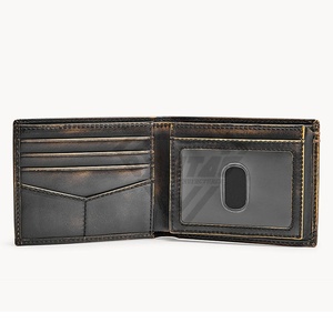 กระเป๋าเงินใบสั้นของผู้ชายใหม่ที่ใส่บัตรเครดิตอเนกประสงค์แบบวินเทจกระเป๋าเงิน PU กระเป๋าสตางค์หนังสำหรับผู้ชายแบบวินเทจ - Product Image 2