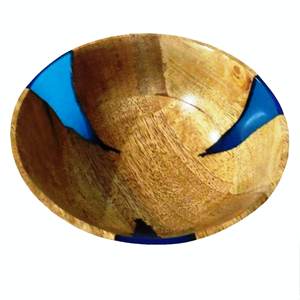 Tazón y Plato Decorativos de Resina Hechos a Mano, Pulidos, Sostenibles y Ecológicos de Origen Indio para Fiestas, Hechos en India - Product Image 3