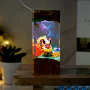 Po.kemon Lamp, Epoxy Resin Lamp, Custom Epoxy Resin Lamp, Resin Wood Art Lamp, Custom Night <b>Light</b>, Handmade Gift, Christmas Gift - Product Image 2
