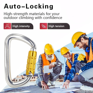 Tùy Chỉnh Mới Anodized 35KN Nhôm 7075 Leo Núi Carabiner 3T Twist Khóa Móc Cho Khai Thác Mỏ Và Mùa Thu Bắt giữ - Product Image 5