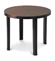 Table d'appoint en plastique PP durable de fabrication italienne, moderne, écologique, résistante aux UV, certifiée ISO9001 TUV, pour salle à manger, hôpital, patio