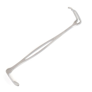 Retracteur d'hernie 8 (20 cm) Une lame solide et une poignée biconvexe à deux branches Instrument chirurgical en acier inoxydable non stérile - Product Image 5