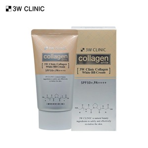 3W Clinic Collagen White BB Cream 60g Pressed Powder <b>Makeup</b> <b>Base</b> for Face Lightening Whitening and Brightening - Product Image 1