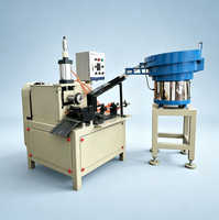 Machine automatique de roulage de filetages pour bases de lampes avec alimentateur vibrant, équipement de formage de filetages de supports d'ampoules de haute précision
