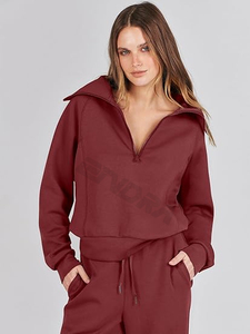 Nouvel ensemble de survêtement d'hiver élégant pour femme avec design extensible dans quatre directions, léger et respirant pour une utilisation active quotidienne - Product Image 5
