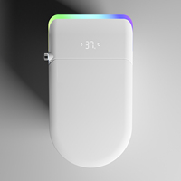 Toilette intelligente monobloc moderne avec bidet, siège chauffant et sécheur à air chaud