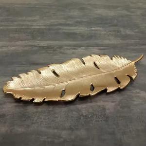 Meilleure vente Plateau de feuilles en aluminium fait à la main écologique Assiette de service à collation la plus vendue d'Inde par KHOOSI OVERSEAS - Product Image 2